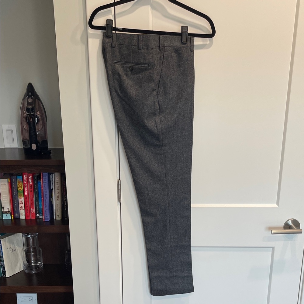 Suitsupply Men's Wool Heather Gray Pants